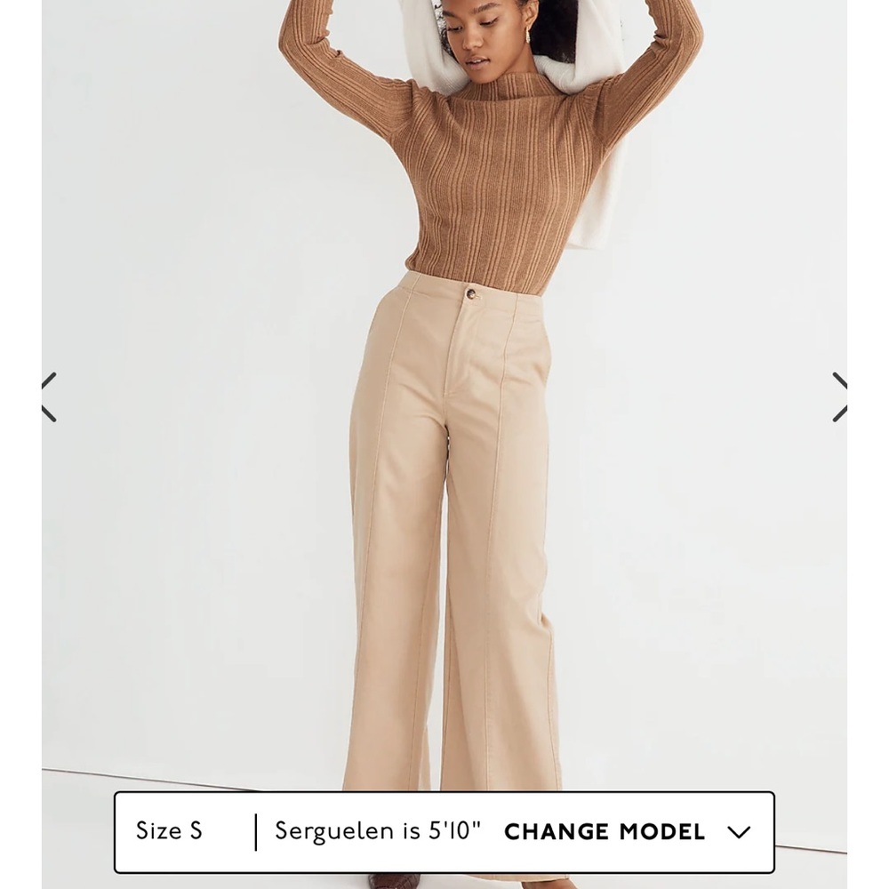 Brand new madewell seamed wide leg pant